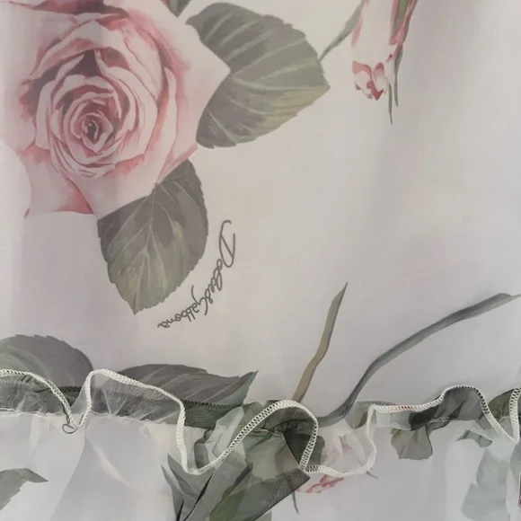 D&G girls peony organza dress